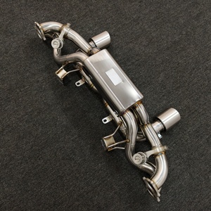 สำหรับ 718 GTS / Cayman GT4, ระบบไอเสียแบบ Cat-Back พร้อมสแตนเลสสตีลและการควบคุมแบบ OEM - Product Image 4
