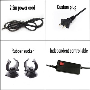 Zaohetian 72CM 20W rouge Arowana Aquarium lumière adaptateur à courant constant IP67 garder l'eau Transparent poisson rouge eau claire - Product Image 2