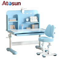 Table d'étude ergonomique pour enfants réglable en hauteur avec étagères, bureaux et chaises d'école, bureaux à domicile pour étudiants