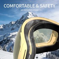 Masque de ski Ride Wind pour hommes, femmes, adultes, jeunes, OTG, anti-buée, protection UV, vision large, PC/verre