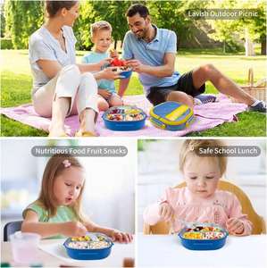 Food Grade Stainless Steel Leakproof Bento <b>Box</b> for Kids Complete <b>Lunch</b> Set with Portable Cutlery - Product Image 6