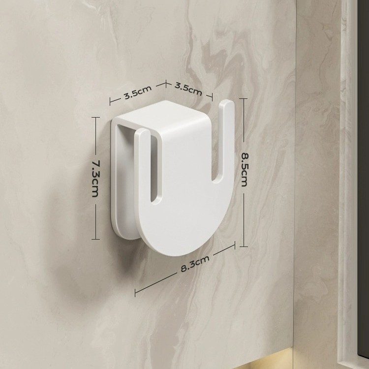 Clip-on slipper rack, 1 piece [Off-white]