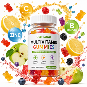 ISO 22000 System Low MOQ Wholesale Non GMO Kids Vitamin <b>Gummies</b> for Boys and Girls for Brain Focus and Vision Health Supply - Product Image 2