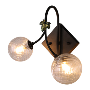 Inno Casa PW24006-2 Lámpara de Pared Moderna Decorativa de Metal Negro Mate, Alto CRI 90, 110-240V, Pantalla de Vidrio Transparente para Sala de Estar, 2*G9 - Product Image 1
