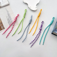 Cordon en polyester tressé à la main, coloré, pour pendentif, sangle DIY et accessoire vestimentaire