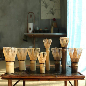 Ensemble <span class=keywords><strong>fouet</strong></span> et cuillère <span class=keywords><strong>à</strong></span> <span class=keywords><strong>matcha</strong></span> <span class=keywords><strong>en</strong></span> <span class=keywords><strong>bambou</strong></span> naturel avec logo personnalisé, style japonais traditionnel, 100 dents - Product Image 5
