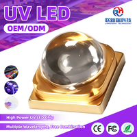 0.6W 100mA UVC LED 254nm 255nm 3535 SMD Dioda UV 90 Derajat Lampu Pembasmi Kuman untuk Sterilisasi Air Pemurnian Udara