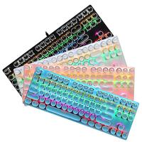Kompatibilitas beberapa sistem K550 Keyboard mekanik 87 tombol pencahayaan keren pasang Keyboard Gaming berkabel pabrik harga murah