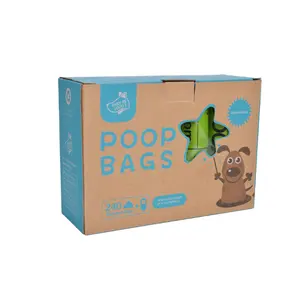 Poop Logo Bin Compostable Packaging Plastic 100% Biodegradable Bag