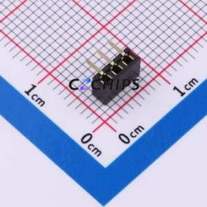 HX PM2.0-1x3P WC Pin Socket Bent Lead Through Hole,P=2mm Connector 1x3P 2mm Square Hole Right Angle Insert - Product Image 2