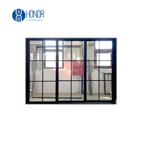 Portes coulissantes en verre pour patio, cadre en aluminium, double vitrage, taille personnalisée pour balcon et terrasse