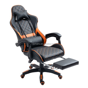 Marco de acero completo hogar Cougar cómodo reclinable Pc ordenador Gamer Oficina Sillas reposapiés Silla de juego con logotipo bordado - Product Image 1