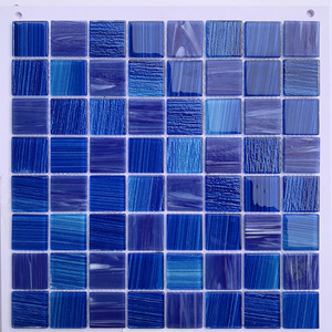 Hot Bán Màu Xanh Khảm Phòng Tắm Tường Gạch Tay Sơn Đám Mây Ao Cá Thiết Kế Cho B & B Biệt Thự Khách Sạn Hồ Bơi Vật Liệu Gốm - Product Image 1