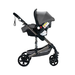 Poussette bébé EN1888 à haute visibilité avec siège auto, <span class=keywords><strong>nacelle</strong></span> réversible, cadre en aluminium pliable, landau bébé, chariot de bébé - Vente en gros - Product Image 4