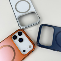 Coque magnétique couleur originale pour iPhone 17 Pro Max 3400GS Cadre en aluminium magnétique puissant Coque métallique antichoc 17 Pro