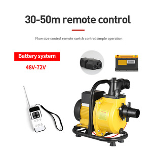 ปั๊มน้ำพลังงานแสงอาทิตย์ DC ปรับความถี่ได้ ราคาโรงงาน 24V-72V พร้อมรีโมทคอนโทรล ใบพัดอะลูมิเนียมหล่อขึ้นรูป ใบพัดเหล็กหล่อ 32 ลิตร/นาที ปริมาณน้ำมาก แรงดันสูง - Product Image 2