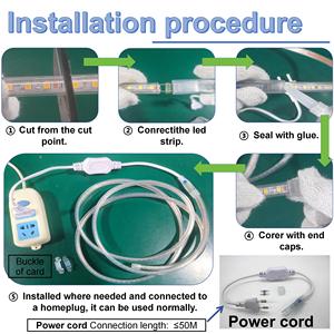 Chất lượng cao 120LED 6 mét IP67 không thấm nước 220V LED Strip ánh sáng ấm trắng thiên nhiên trắng lạnh trắng cho trong nhà ngoài trời chiếu sáng - Product Image 5