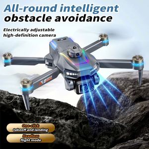Drone pliable AE19 sans balais avec caméra 4K, lumières LED, évitement intelligent des obstacles, transmission 3KM, télécommande réglable - Product Image 4