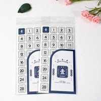Hojas de Pegatinas Personalizadas de Alta Calidad, Papel Washi, Pegatinas con Fecha y Hora para Planificador y Diario