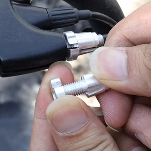 1/4 Piezas de Pernos de Rueda, Tornillos de Ajuste de Palanca de <span class=keywords><strong>Freno</strong></span> de Bicicleta, Ajustador de Cable de Cambio de Bicicleta M7/M10, Acero Simple Galvanizado en Zinc para <span class=keywords><strong>Freno</strong></span> - Product Image 4