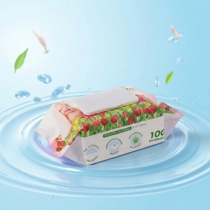 Toallitas Húmedas Suaves para Bebé con 99% Agua Pura, Hipoalergénicas, Sin Perfume, Extra Gruesas y Suaves, Paquete de 100 - Product Image 2