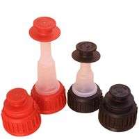 Fabricant de bouchons en plastique Haoshun 120 mm : Bouchons en plastique de 1 L, 4 L et 5 L avec becs flexibles pour bouteilles d'huile moteur et de lubrifiant