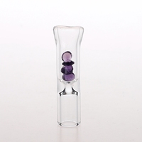 Fourniture d'usine – Porte-cigarette en verre soufflé à la main Airflow D10H50mm / Embouts filtrants en verre / Embouts spirales en verre avec filtre diamant
