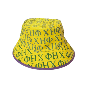 62cm CHI ETA PHI en ambos sentidos, sombrero de cubo Reversible para mujer, sombrero de cubo Reversible, sombrero de playa de verano, gorra para exteriores - Product Image 3