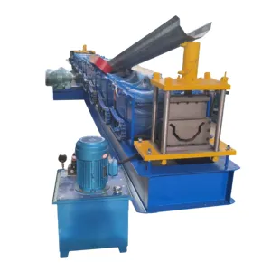 उच्च गुणवत्ता वाले पोर्टेबल पानी निर्बाध गटर बनाने की मशीन वर्षा गटर कोल्ड रोल बनाने मशीन की कीमत
