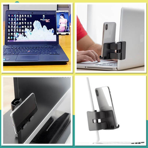 Best Seller Side Mount Clip on Monitor Laptop Stand Phone Holder <strong>Computer</strong> Expansion <strong>Bracket</strong> for Phones - Product Image 3