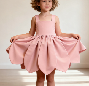 Scollatura quadrata rosa loto puro e spalline larghe di ispirazione floreale Silhouette Twirl e danza principessa drappeggiato abito <span class=keywords><strong>da</strong></span> <span class=keywords><strong>sera</strong></span> - Product Image 2