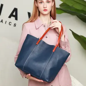 Fashion Echtes Leder Damen Büro Taschen Große Einkaufstasche Frauen Schulter Handtaschen und Einkaufstasche