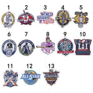 Maßgefertigter Umweltfreundlicher Aufbügelbarer Leinwand-Stickerei-Aufnäher für Amerikanische Baseball-Club-Team-Kleidung PVC-<span class=keywords><strong>Patches</strong></span> - Product Image 3