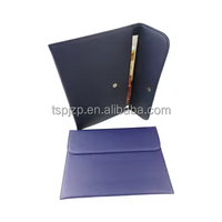 Organizador de coche TSH, carpeta de presentación de cuero PU con logotipo personalizado, tamaño A4, Archivo en expansión, bolsa para documentos y Clip, modelo