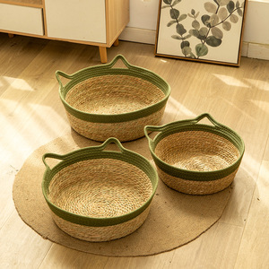 Pet Bed Round <b>Cat</b> Nest Sml Size All Seasons Hand Wash Polyester Fiber Fill - Product Image 1