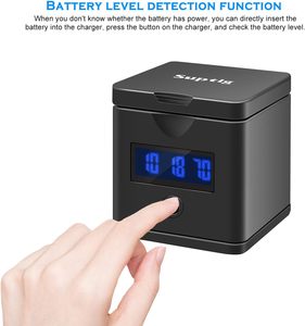 Adaptateur <span class=keywords><strong>de</strong></span> connecteur <span class=keywords><strong>de</strong></span> <span class=keywords><strong>batterie</strong></span> 750mAh * 3 <span class=keywords><strong>Chargeur</strong></span> <span class=keywords><strong>de</strong></span> stockage USB LED à 3 canaux Compatible avec les chargeurs <span class=keywords><strong>de</strong></span> <span class=keywords><strong>batterie</strong></span> <span class=keywords><strong>Hero</strong></span> 7 et <span class=keywords><strong>Gopro</strong></span> Hero8 - Product Image 5