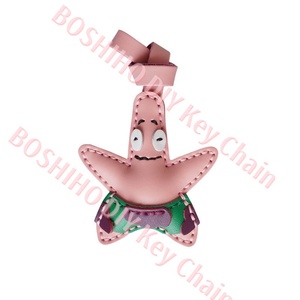 Boshiho DIY Handbag Pendant Dog Creative Keychain Schoolbag Leather Accessories Handmade <b>Keyring</b> Customized Color 7.5x3.5cm Kids - Product Image 1