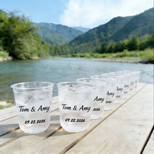 Vaso de Plástico para Bodas al por Mayor de 400ml, Vaso de PP Esmerilado de 16oz para Estadios, Vasos Reutilizables de 500ml con Impresión de Logotipo Personalizado y Escudo Impreso - Product Image 1