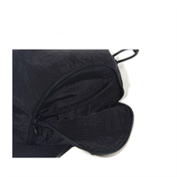 Casquette de sport d'extérieur personnalisée en gros, non structurée, 5 panneaux, séchage rapide, imperméable, pour le camping