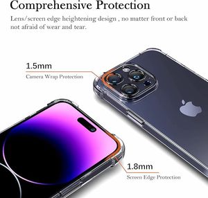 Funda Protectora para Teléfono con 4 Esquinas con Airbag de Acrílico TPU, Venta al Por Mayor del Fabricante, para iPhone 17 16 15 14 13 12 11 Pro Max Air XR - Product Image 3