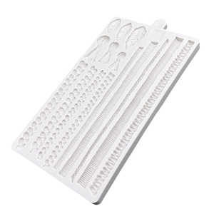 Accessoires en corde de chanvre, moule en silicone pour macramé, moule pour décorer les gâteaux en fondant, outils de pâtisserie pour le chocolat, outils de décoration pour gâteaux en pâte d'amande - Product Image 5