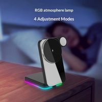 Nouveau chargeur sans fil magnétique pliable transfrontalier 3-en-1 avec support, charge rapide 15W, modèle H62 pour téléphones, écouteurs et montres