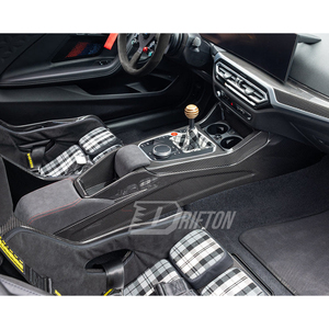 Kits de interiores de fibra de carbono seca para consola central, ensamblaje para BMW G87 M2, tejido 3K/6K/12K, acabado brillante/mate, estilo CS - Product Image 3