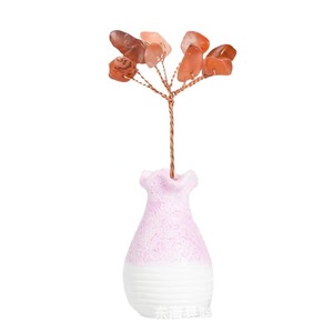 Mini bonsái de cristal, florero ornamental hecho a mano, estilo moderno y sencillo para sala de estar, dormitorio, oficina, decoración de escritorio - Product Image 3