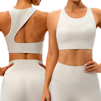 Vêtements d'entraînement respirants à dos nageur Gilet serré élastique antichoc Soutien-gorge de sport à impact élevé