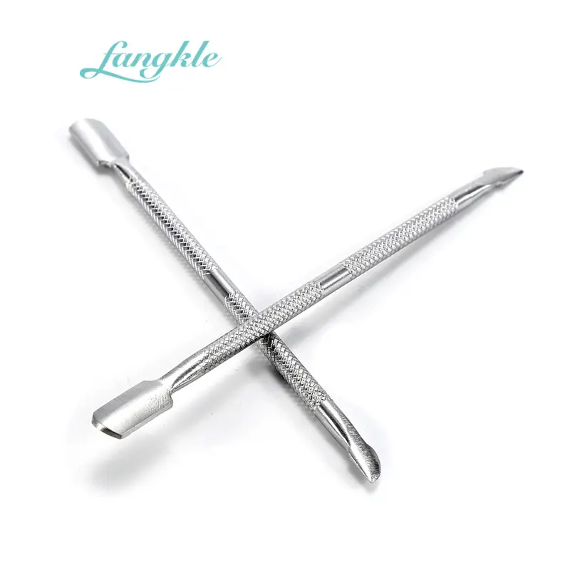 Fangkle Wholesale Metal Nail Stick Stainless Steel Nail Cuticle Pusher for Personal Care