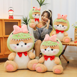 Nouveau modèle de jouet en peluche transformable dinosaure, adorable dinosaure chat en peluche douce, décoration d'intérieur en coton PP pour soulager le stress - Product Image 5