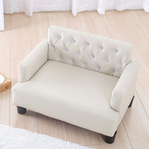 Sofá cama con marco de madera Premium, cubierta de cuero para mascotas - Product Image 2