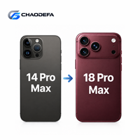Kit de conversion de coque arrière en verre DIY ChaoDeFa pour transformer un 14 Pro Max en 18 Pro Max, pièces de réparation