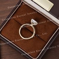 Bague de mariage vintage en filigrane avec diamant de laboratoire taille princesse pour femme, en argent S925 et or massif 9K-18K, certifiée IGI CVD, bijoux personnalisés